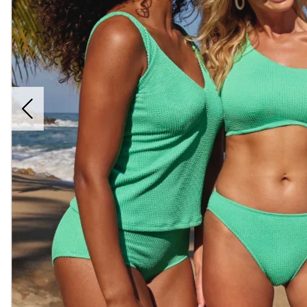 Bravissimo Talamanca Tankini Top And Bottom Nwt 2xl Green — image 2 of 5